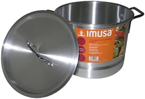 IMUSA USA Aluminum Tamale Steamer Pot 12-Quart Silver 1