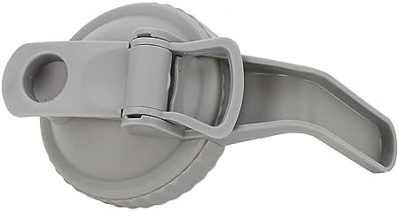 Yosoo Leak Proof Mason Jar Lid with Handle and Flip Cap - Gray