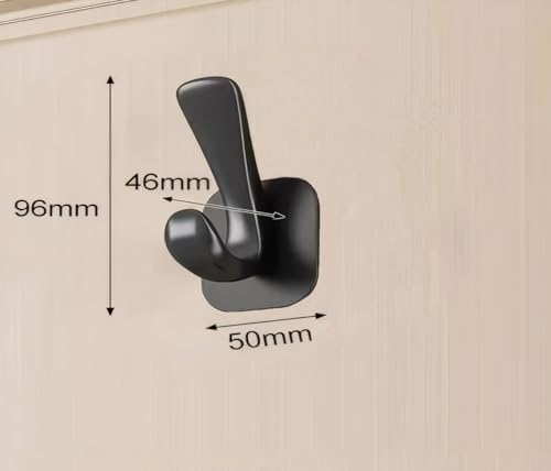 Nepartak Matte Black Aluminum Alloy Coat Hooks