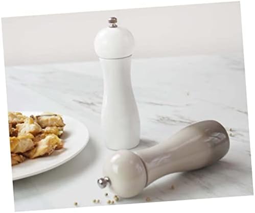 AUTSUPPL Manual Pepper Mill Salt Shaker Set 6 Inches Ceramic