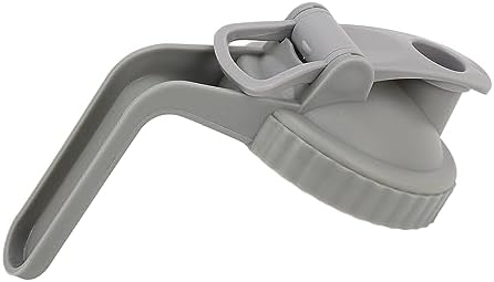 Yosoo Leak Proof Mason Jar Lid with Handle and Flip Cap - Gray