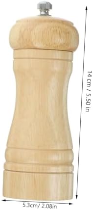 Ciieeo 2 Pcs Manual Pepper Mill and Salt Shaker