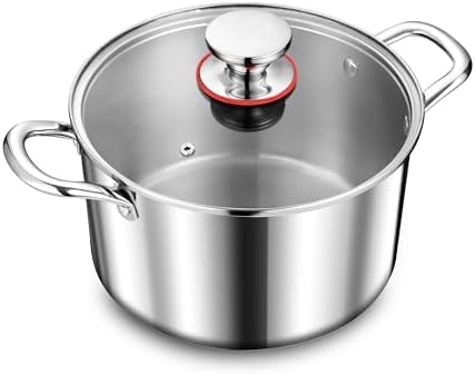 Herogo 8 Quart Stock Pot with Lid and Handles