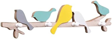 NEWCIX Wall-Mounted Childrens Coat Rack With Hooks
