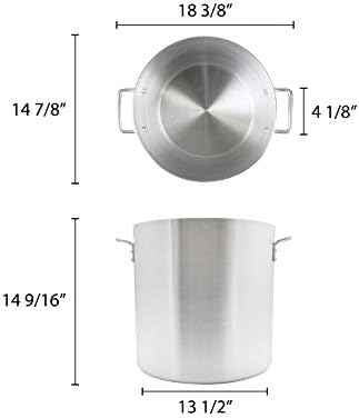40 Quart Aluminum Stock Pot Commercial Grade