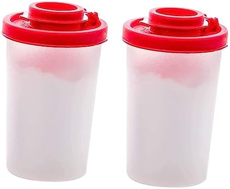 HAKIDZEL 2pcs Portable Seasoning Bottle Salt Pepper Shaker Set