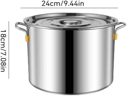 Stainless Steel Stock Pot with Glass Lid - 35L 62L 10L