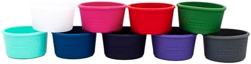 4oz Silicone Sleeves for Protecting Small Ball Jars - Bright Blue 2 Pack