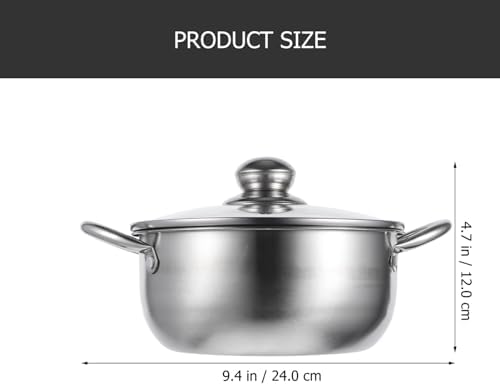 Zerodeko Stainless Steel Steamer Pot with Lid for Induction