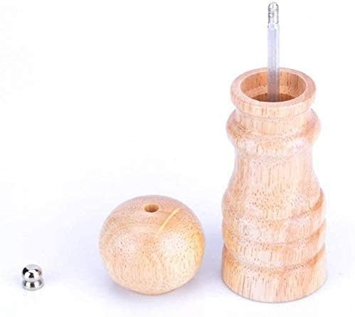 Adjustable Pepper Mill with Wooden Handle and Stainless Steel Liner