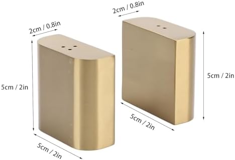 LIZEALUCKY 2Pcs Salt Pepper Shakers Set Stainless Steel with Lids