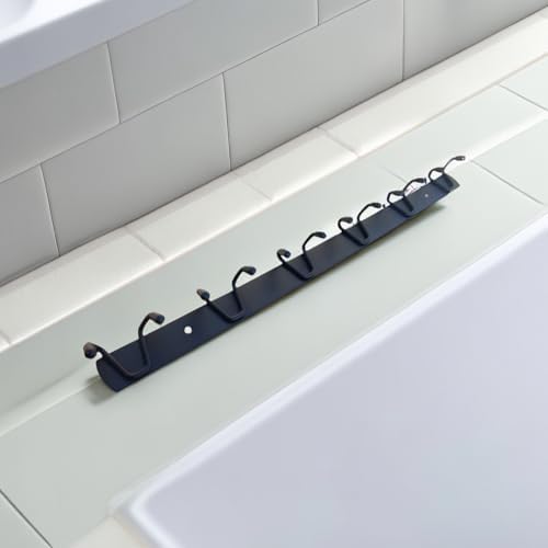 AOLZUNK Heavy Duty Wall Mounted Coat Rack with Towel Hooks and Robe Hangers