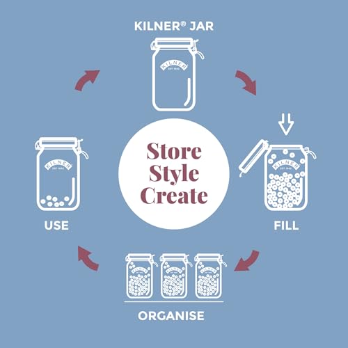 Kilner Round Swing Top Glass Jar 12 oz 1
