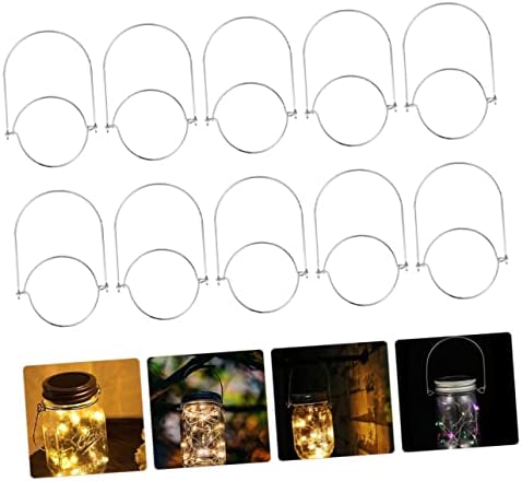 HOLIDYOYO 10pcs Stainless Steel Mason Jar Handles 1
