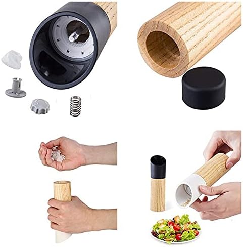 LEIXIUSM Adjustable Ceramic Pepper Mill Shaker