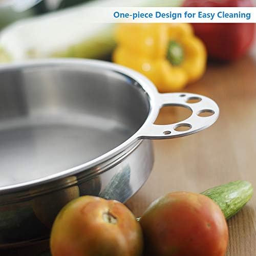 BUFFALO Stainless Steel Stock Pot 10 Inch with Lid