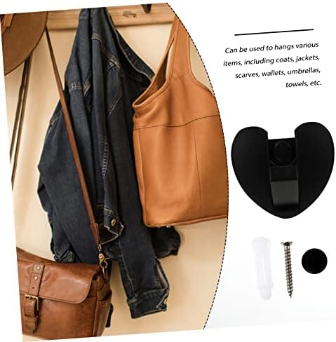 SOLUSTRE Wall Mounted Heart Shaped Foldable Towel Hook