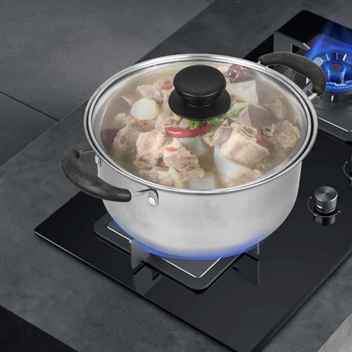 Zerodeko Stainless Steel Steamer Pot with Lid for Induction