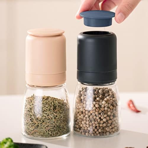 Zerodeko Pepper Grinder Coarseness Adjuster 150ml Glass Mill Set 1