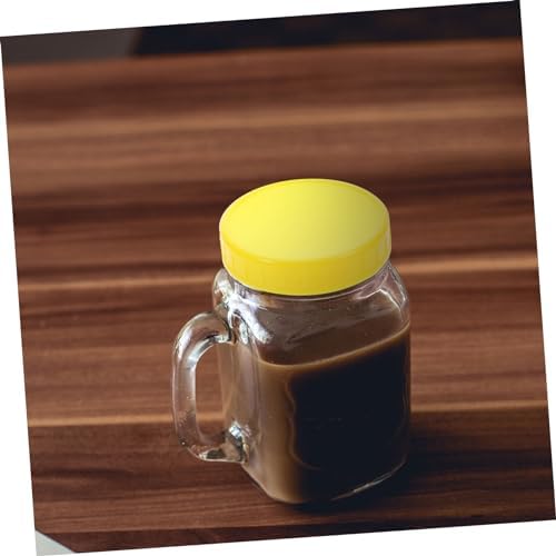 CIYODO 86mm Wide Mouth Mason Jar Lids Reusable Plastic Covers 1