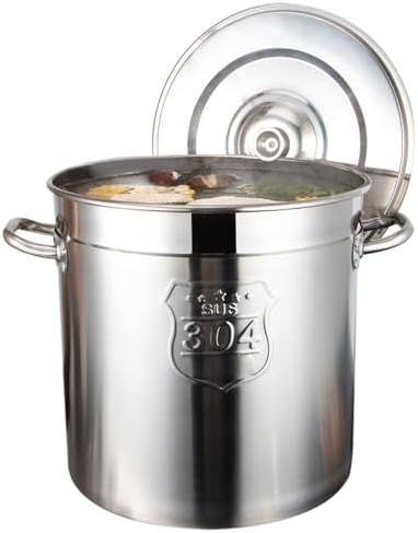 AIZYR 10L Stainless Steel Stockpot with Steel Lid