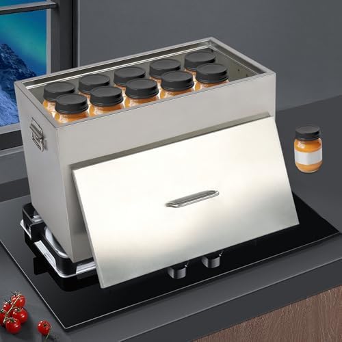 DYRABREST 50L Stainless Steel Stock Pot with Canning Racks