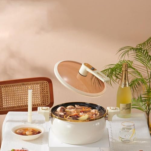 Modern Stock Pot with Glass Lid and Non-Stick Coating