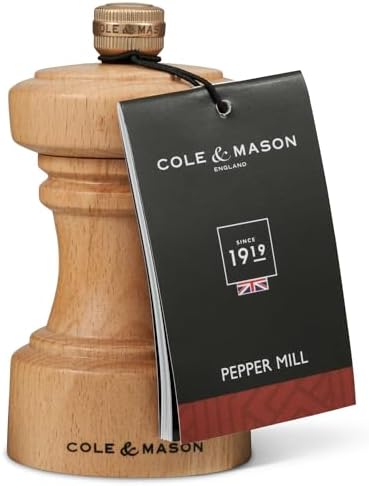 Cole Mason Hoxton Mill Table Pepper Grinder 4 Natural Beech