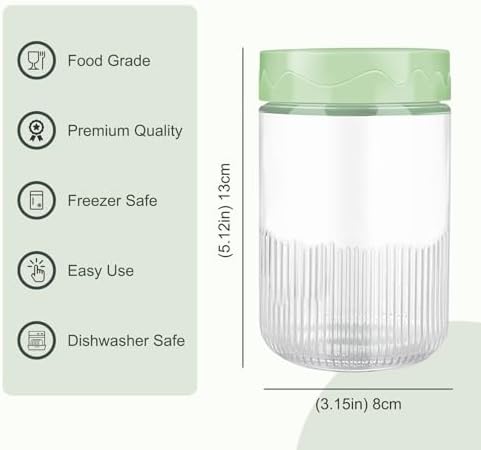 6-Pack 16 oz Glass Jars with Airtight Lids 1