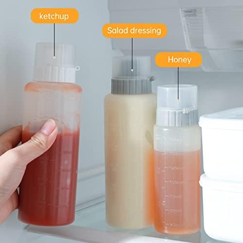 Katutude 5-Hole Condiment Squeeze Bottle 175ml with Leak Proof Cap