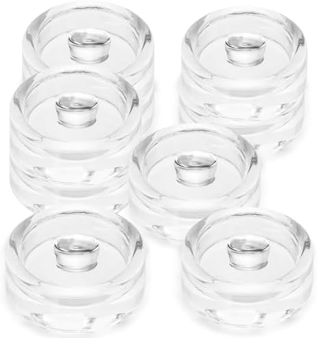 9 Pack Clear Glass Fermentation Weights for Mason Jars