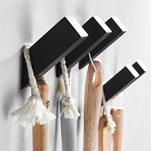 SUNESA Wall-Mounted Black Towel Hook 3Pcs