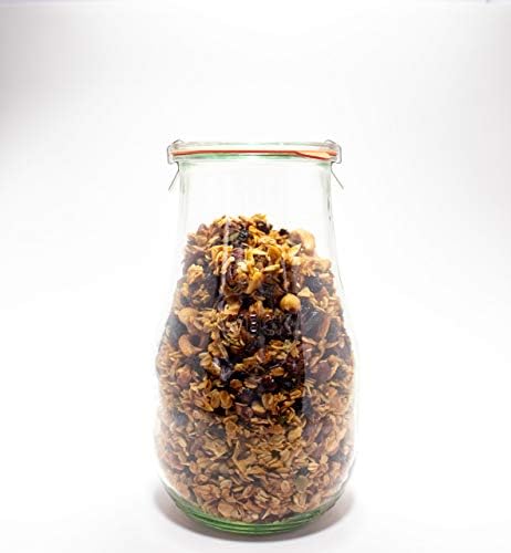 Weck Tulip 25L Sourdough Starter Jar with Glass Lid