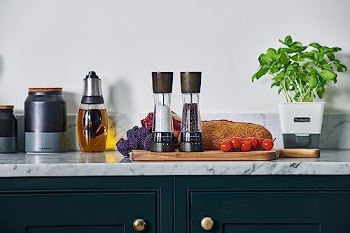 Cole Mason Derwent Black Wood Salt Pepper Mills Gift Set