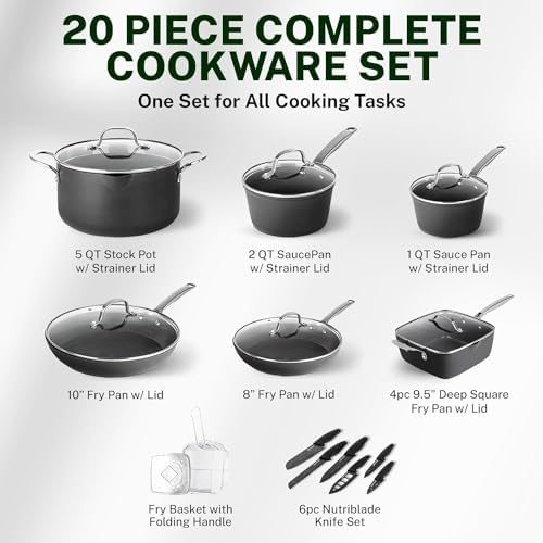 Granitestone Armor Max 20-Piece Nonstick Cookware Set