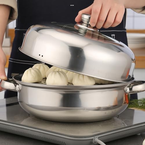 Alvinlite 11 Stainless Steel Steamer Pot with Lid and Handles