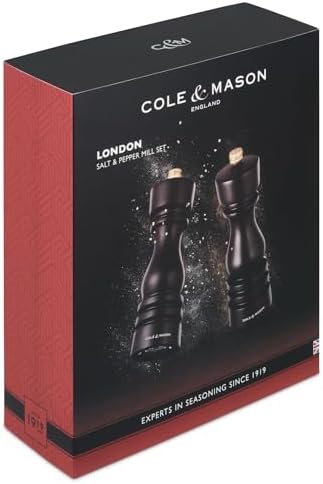 Cole Mason London Spice Mill Set - Salt Pepper Grinder