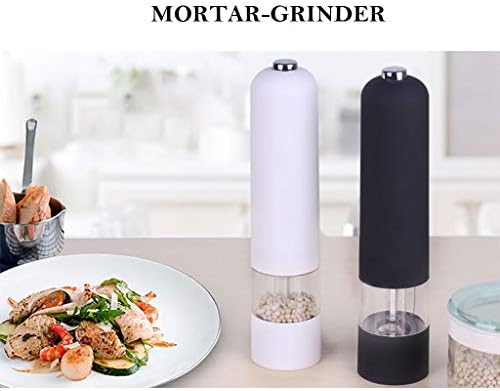 CENGNIAN Electric Pepper Grinder Set Black and White