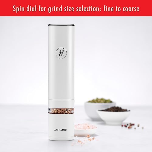 ZWILLING Enfinigy Electric Salt Pepper Mill - White