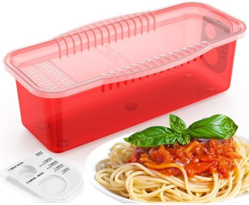Potahouse Microwave Pasta Cooker with Strainer Lid