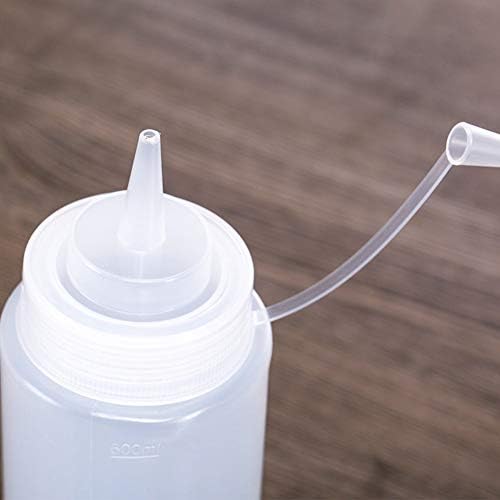 1 Piece Plastic Squeeze Condiment Bottle with Twist On Cap - 12 Oz White