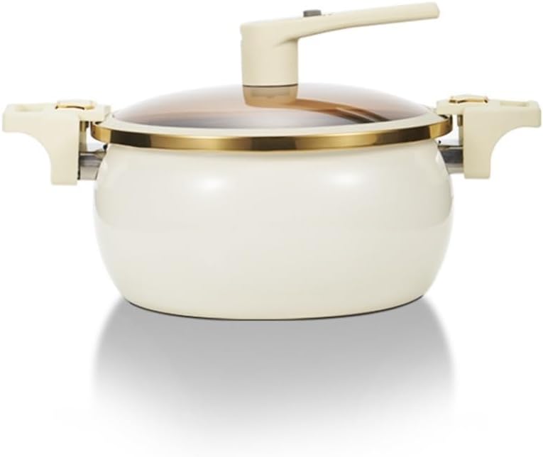 Modern Stock Pot with Glass Lid and Non-Stick Coating