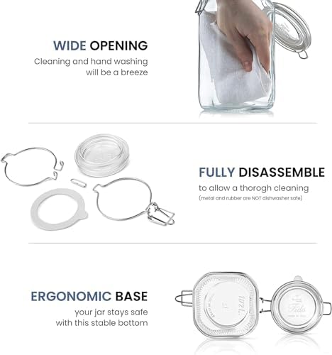 Bormioli Rocco Square Fido Jar 075 Liter