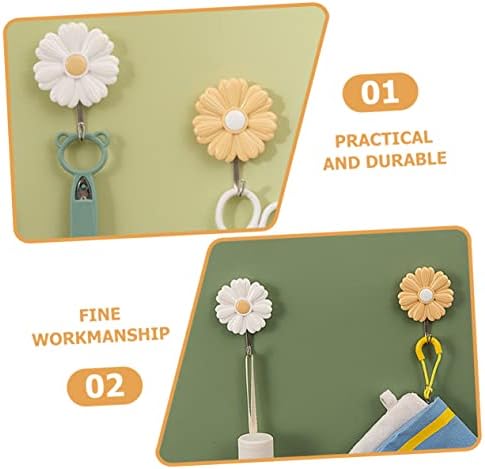Cabilock 4pcs Adhesive Wall Hooks for Home Decor 1