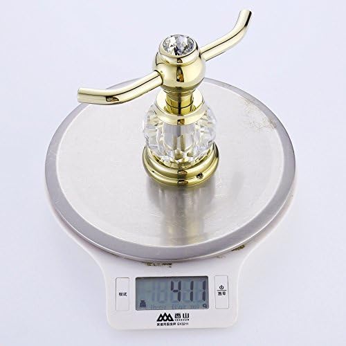 AUSWIND Crystal Glass Brass Gold Bath Towel Hooks 1