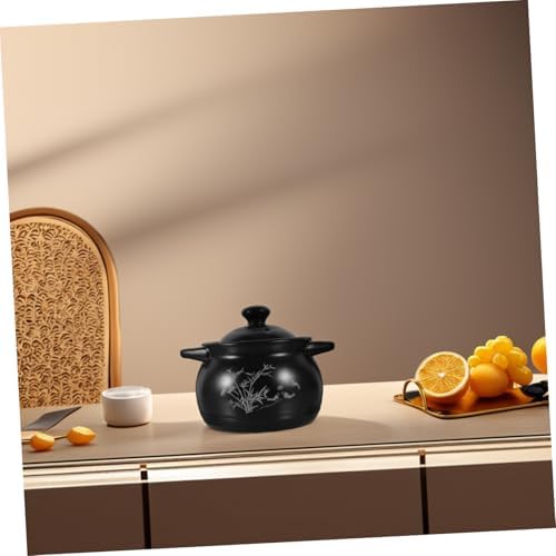 Hemoton Ceramic Stockpot 18L with Lid
