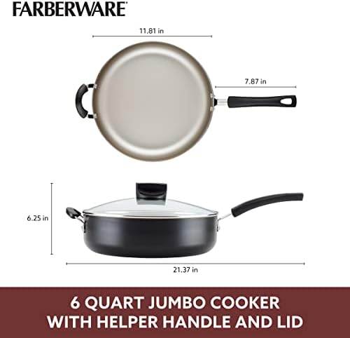Farberware Smart Control Stockpot Saute Pan 6 Quart Black