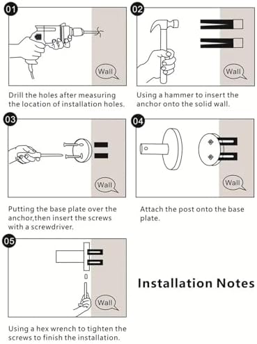 HCANte Wall Mounted Coat Racks 2Pcs Brushed Nickel Towel Hooks