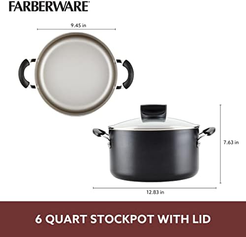 Farberware Smart Control Stockpot Saute Pan 6 Quart Black
