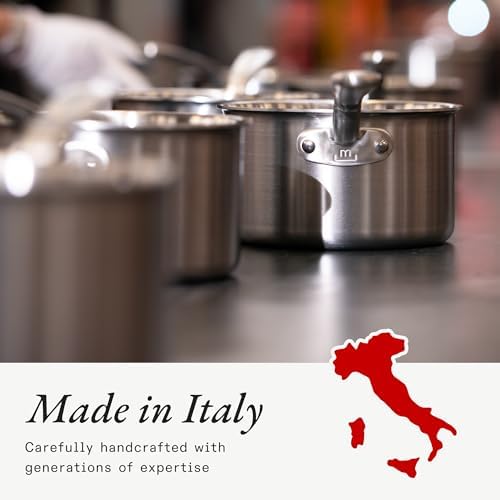 Made In 8 Quart Stainless Steel Stock Pot with Steamer Basket